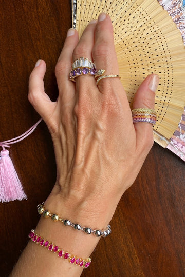 BOCCE BRACELET- DUO MIXED METAL